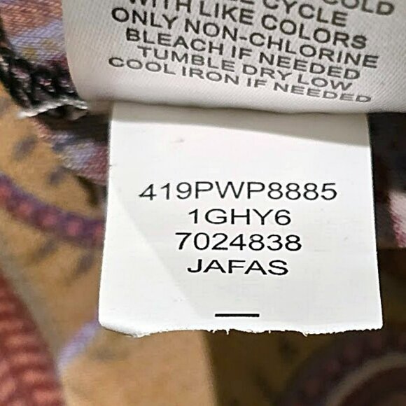 New One World Boho Paisley Tunic Dress Petite S Live & Let Live Long-Line Top - Picture 13 of 13